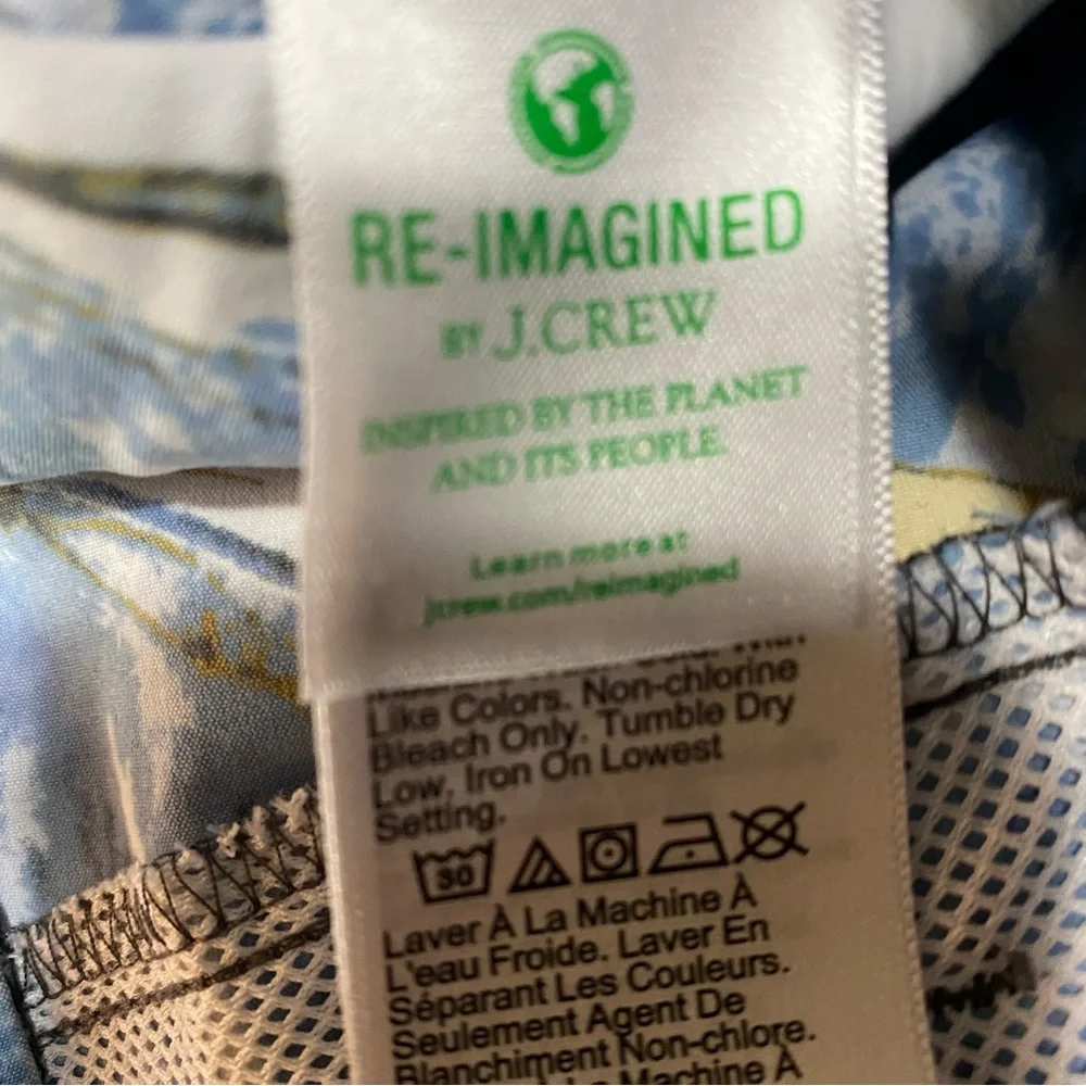 J‎ Crew Men's Sailboat Print Swim Trunks Size 38